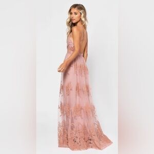 Blush Floral Maxi Dress